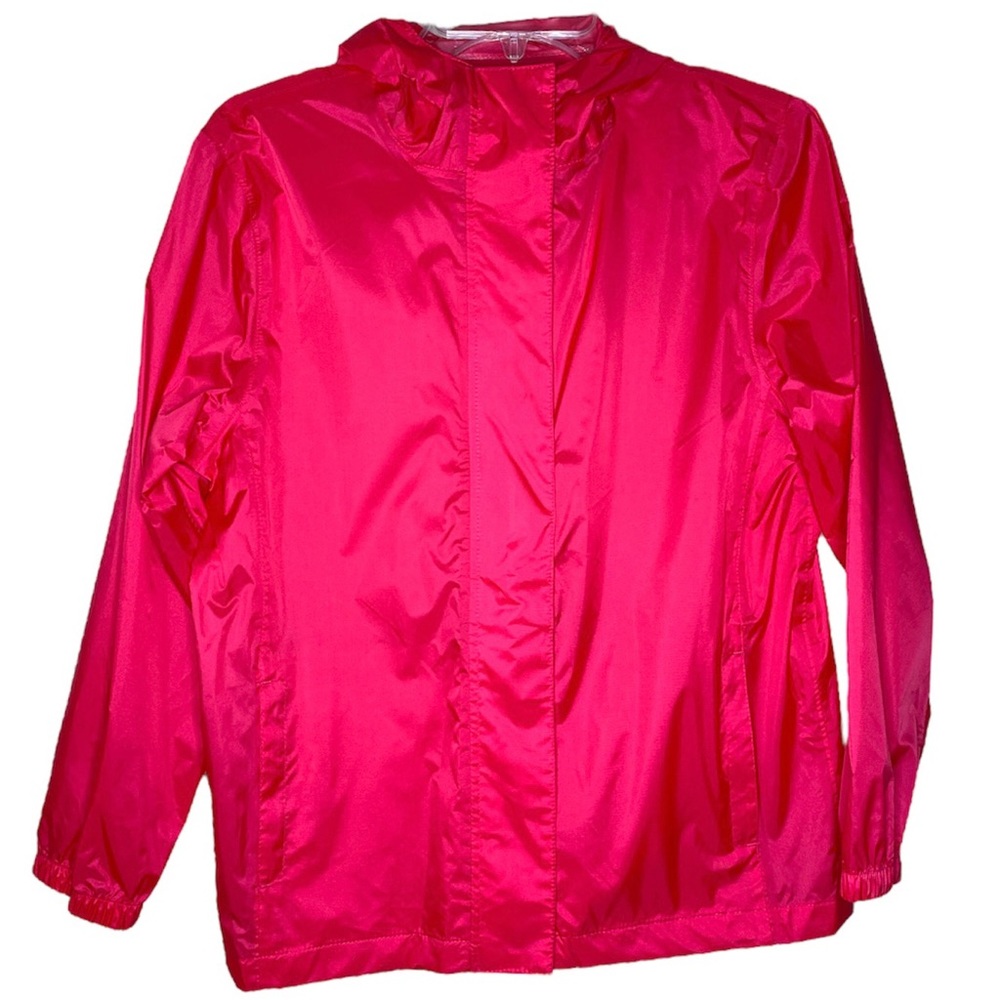 Iceburg Outerwear Pink Windbreaker Hooded Jacket Size Youth Medium 10/12